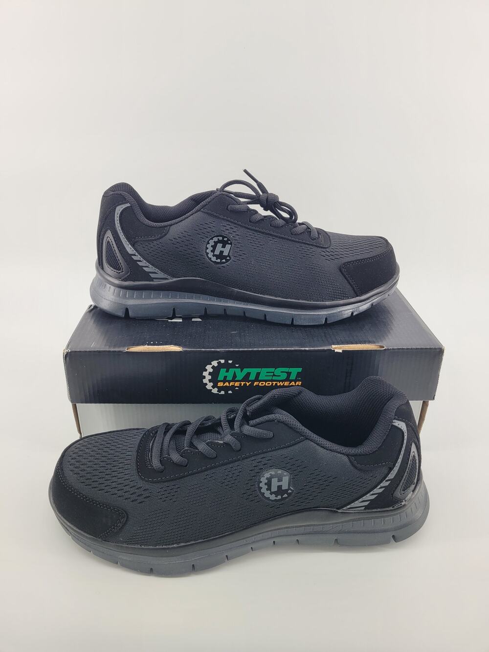 NIB Hytest Bolt Steel Toe Work Shoes Black 10.5W Construction Warehouse Industry